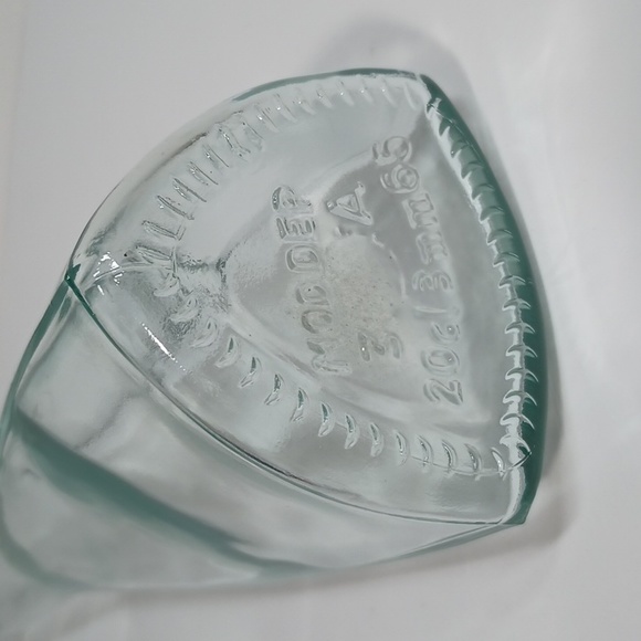 Rare VTG European Bottle Single Bud Triangular Vase Marked Mod Dep 3A 20cl 3mm65 - Picture 9 of 10